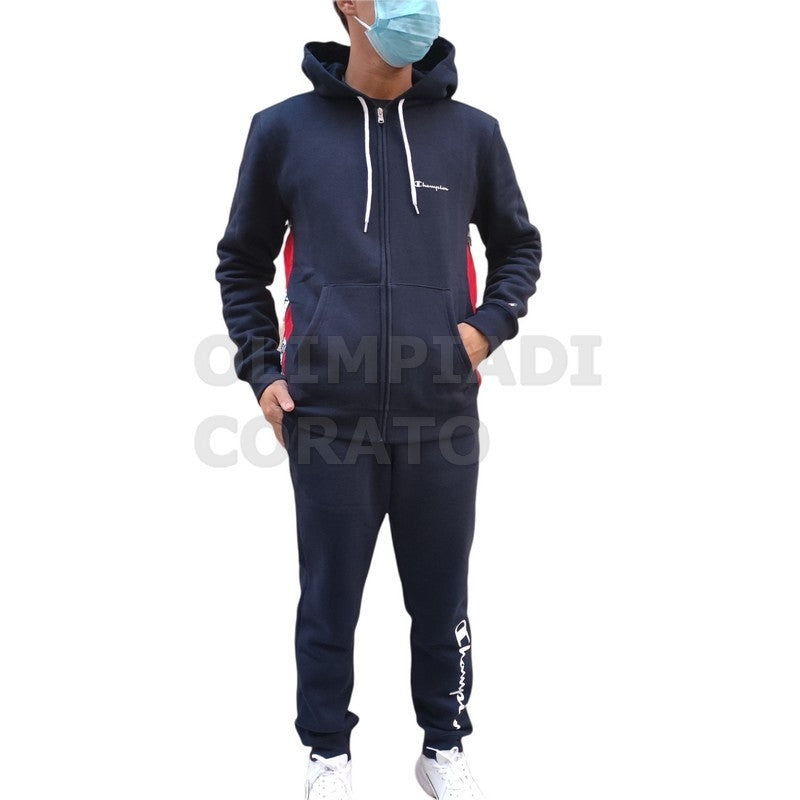 TUTA ZIP CAPPUCCIO CHAMPION RETRO