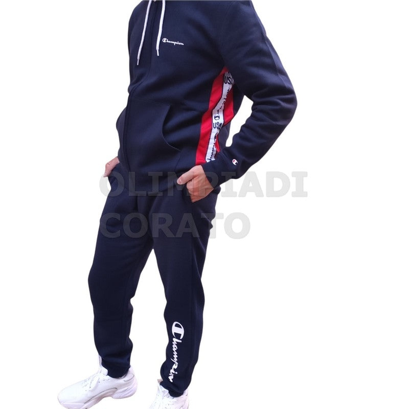 TUTA ZIP CAPPUCCIO CHAMPION RETRO