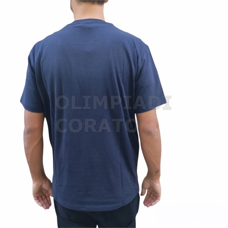 T SHIRT COTONE MC UOMO CHAMPION BLU