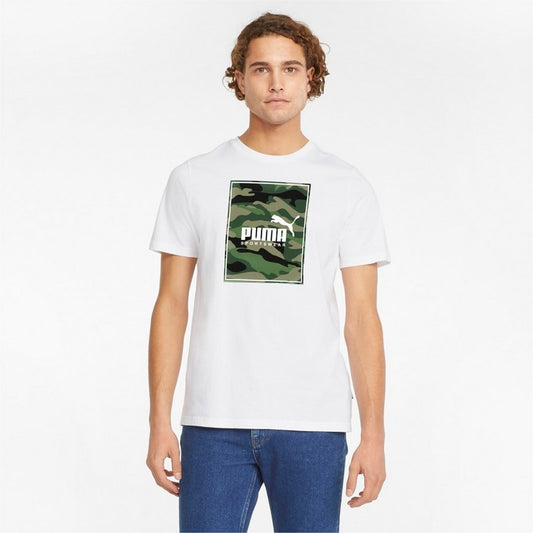T SHIRT BOX LOGO CAMO PUMA