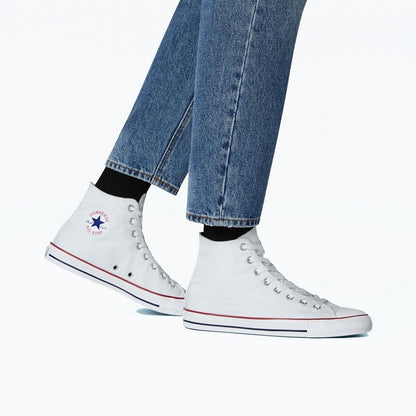 CONVERSE CHUCK TAYLOR ALL STAR HI BIANCO ALTA TELA