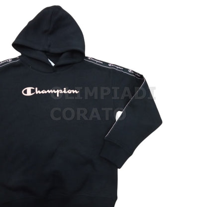 FELPA CAPPUCCIO BANDA NERO G CHAMPION