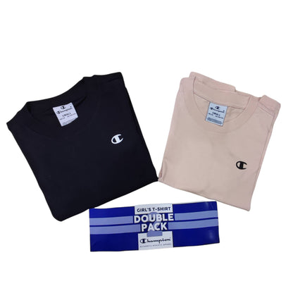 2 PACK T SHIRT ML GIRL CHAMPION