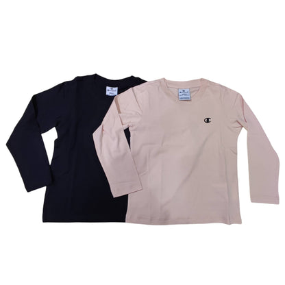 2 PACK T SHIRT ML GIRL CHAMPION