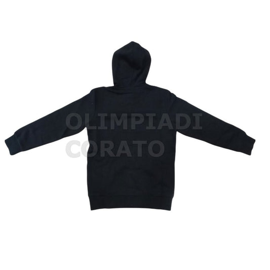 FELPA ZIP CAPPUCCIO JR CHAMPION NERO