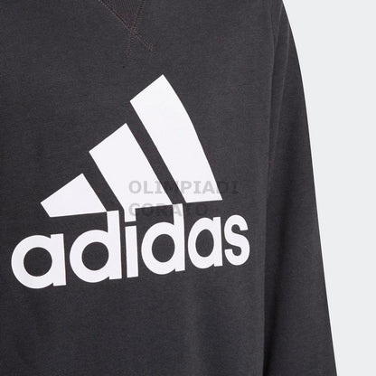 FELPA CREW FRENCH TERRY ADIDAS JR NERO