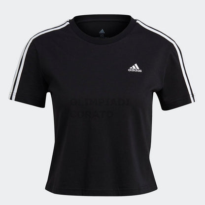T SHIRT 3-STRIPES CROPPED ADIDAS W