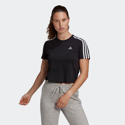 T SHIRT 3-STRIPES CROPPED ADIDAS W