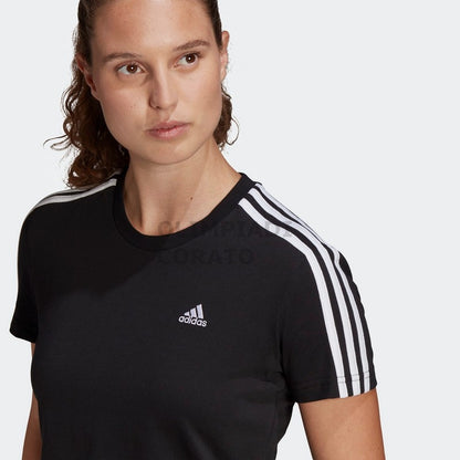 T SHIRT 3-STRIPES CROPPED ADIDAS W