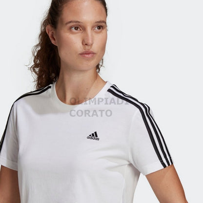 T SHIRT ESSENTIALS 3-S CROPPED ADIDAS W