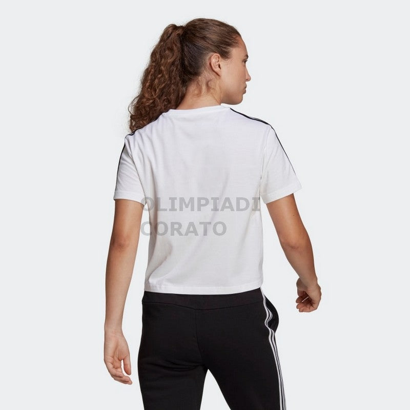 T SHIRT ESSENTIALS 3-S CROPPED ADIDAS W