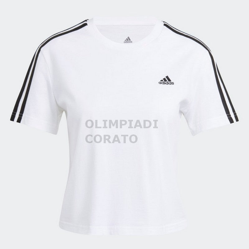 T SHIRT ESSENTIALS 3-S CROPPED ADIDAS W