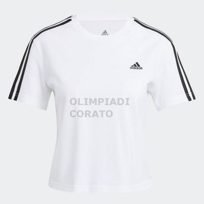 T SHIRT ESSENTIALS 3-S CROPPED ADIDAS W