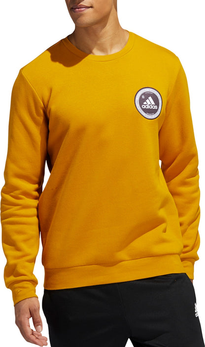 CREW MAN ADIDAS COL GE5524-GIALLO OCRA
