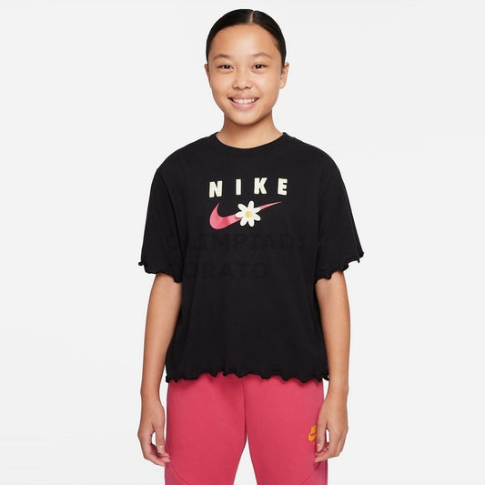 T SHIRT ENERGY BOXY FRILLY NIKE JR