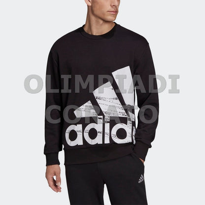 FELPA CREW GIRO ADIDAS U FT NERO