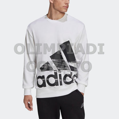 FELPA CREW GIRO ADIDAS U FT BIANCO