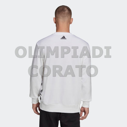 FELPA CREW GIRO ADIDAS U FT BIANCO