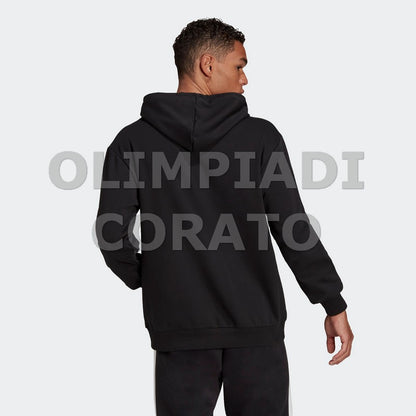 FELPA CAPPUCCIO U ADIDAS NERO
