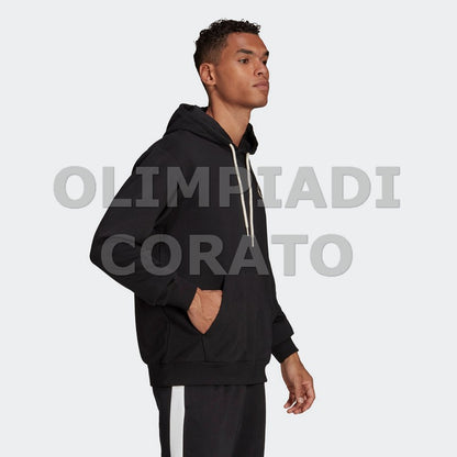 FELPA CAPPUCCIO U ADIDAS NERO