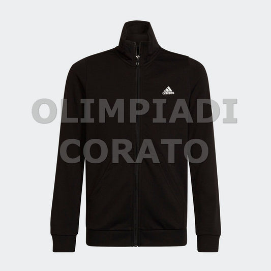 FELPA ZIP LOGO JR B ADIDAS NERO