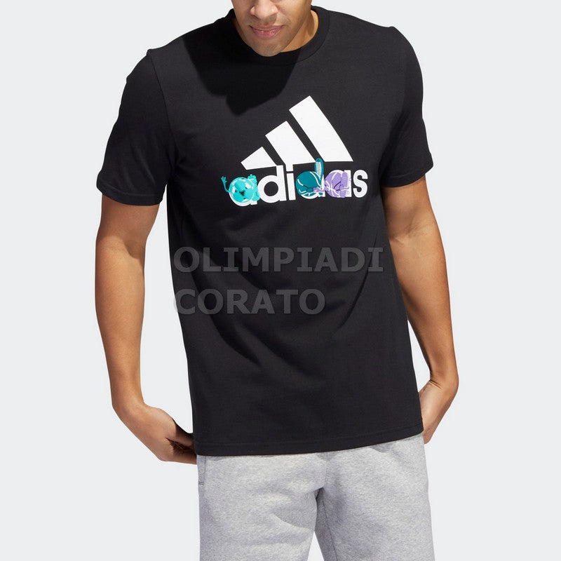 T SHIRT ADIDAS  NERO