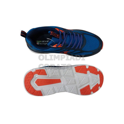 SCARPA RUNNING CHAMPION BLU ARANCIO