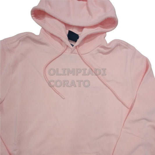 FELPA CAPPUCCIO FRENCH TERRY ROSA