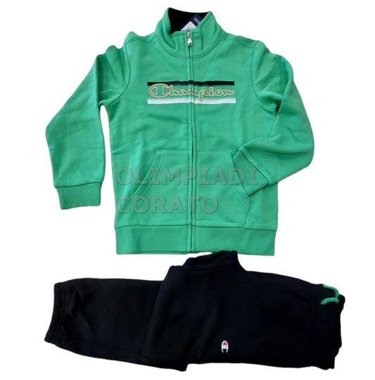 TUTA ZIP CHAMPION VERDE JR VERDE