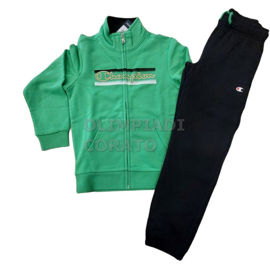 TUTA ZIP CHAMPION VERDE JR VERDE