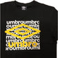 T SHIRT BLACK ASS UMBRO