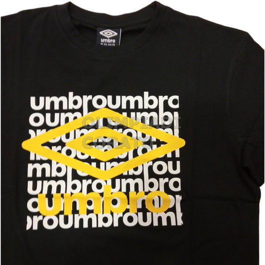 T SHIRT BLACK ASS UMBRO