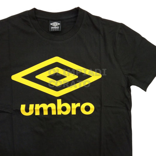 T SHIRT SS BLACK UMBRO