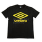 T SHIRT SS BLACK UMBRO