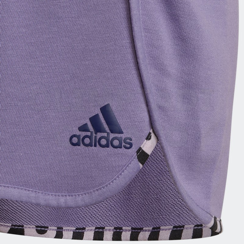 SHORT ADIDAS GIRL JR GRIGIO