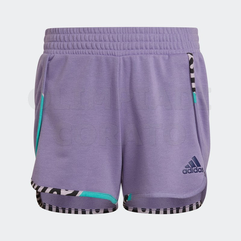 SHORT ADIDAS GIRL JR GRIGIO