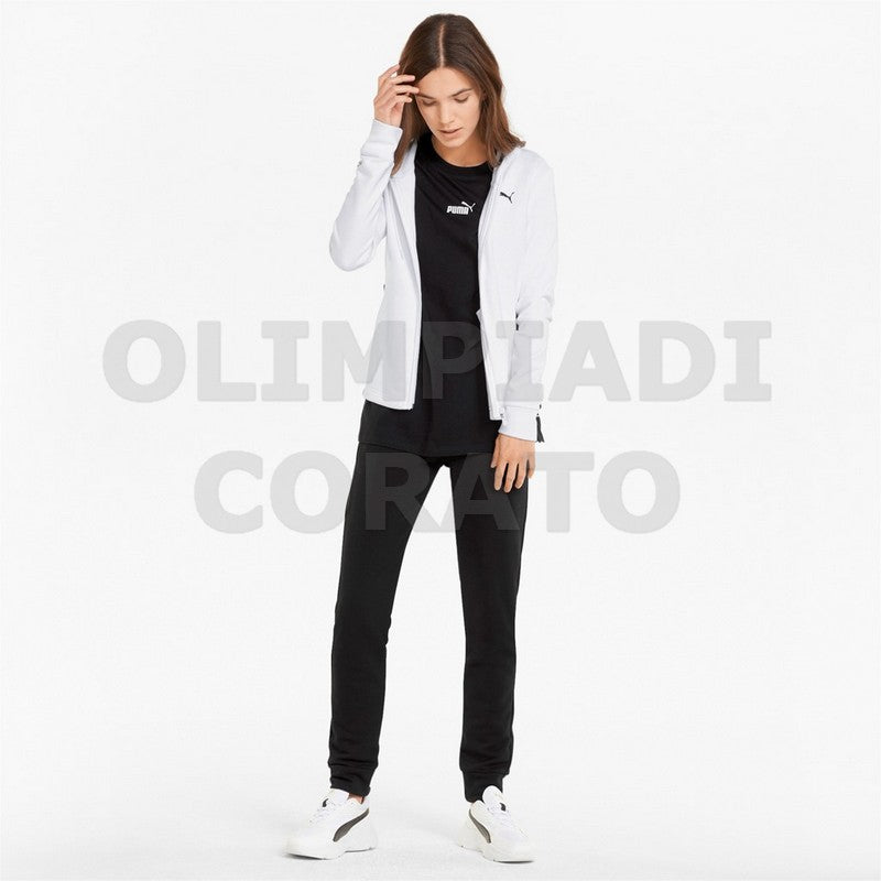 TUTA DONNA PUMA BIANCO NERO W