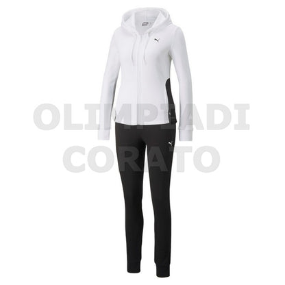 TUTA DONNA PUMA BIANCO NERO W