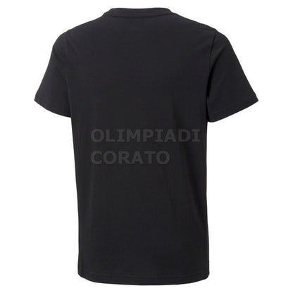 T SHIRT JR PUMA NERO