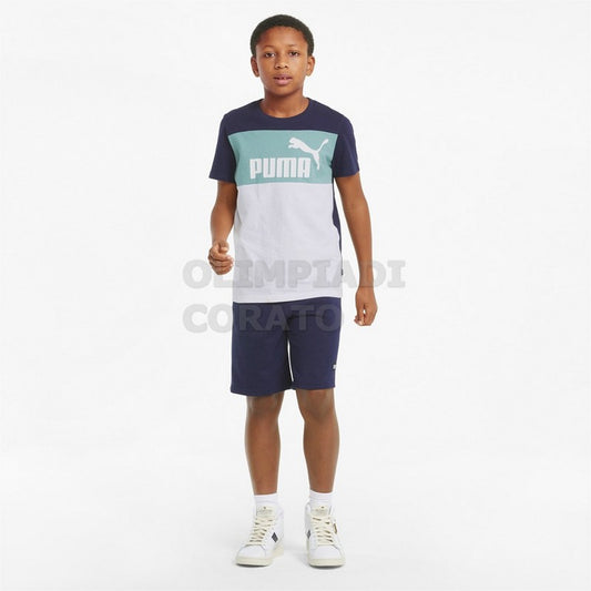 T SHIRT JR PUMA BLU