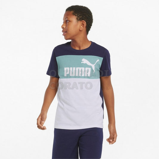 T SHIRT JR PUMA BLU