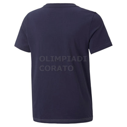 T SHIRT JR PUMA BLU