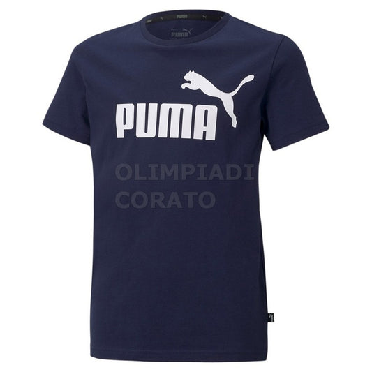 T SHIRT JR PUMA BLU