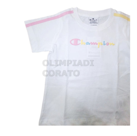 T-SHIRT CHAMPION BIANCO GIRL