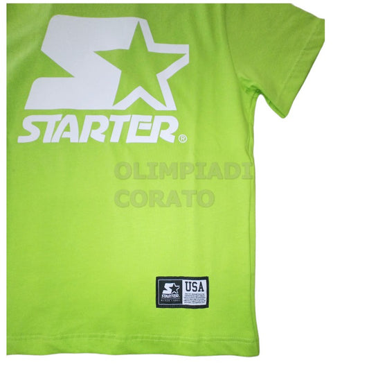 T SHIRT STARTER JR LIME