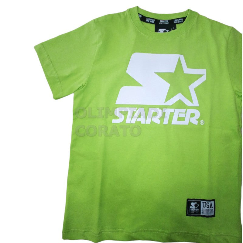 T SHIRT STARTER JR LIME