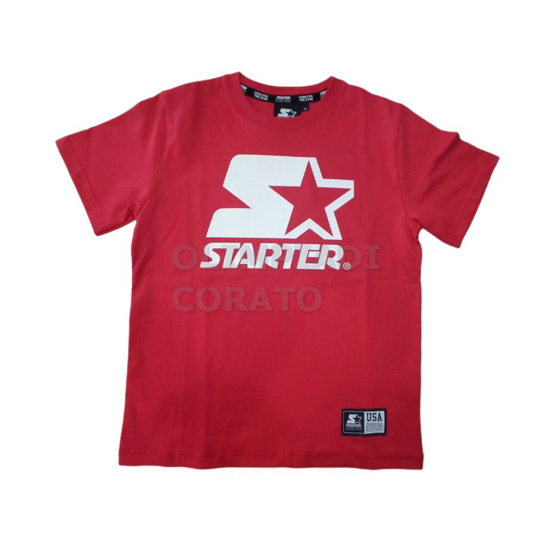 T SHIRT STARTER JR ROSSO