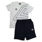 SET T-SHIRT & SHORT BIANCOBLU UMBRO