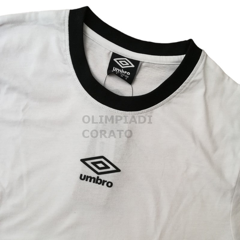 SET T SHIRT & SHORT WHITE/BLACK ASS UMBRO