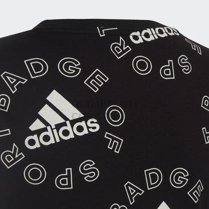 T SHIRT MULTI LOGO ADIDAS JR
